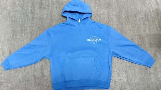 Inverloch Surf Club Kids/Teens Unisex  Hoodie – Pale Blue with White Logo (Lined Hood) PRE-ORDER ONLINE!
