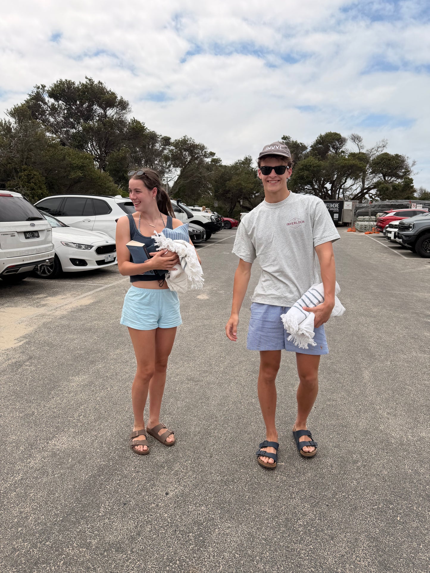 Inverloch Surf Club Adult Unisex T-Shirt – Sport Grey with Red Logo - PRE-ORDER ONLINE !