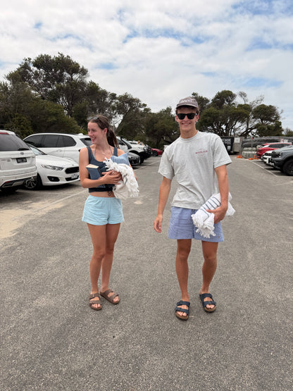 Inverloch Surf Club Adult Unisex T-Shirt – Sport Grey with Red Logo - PRE-ORDER ONLINE !