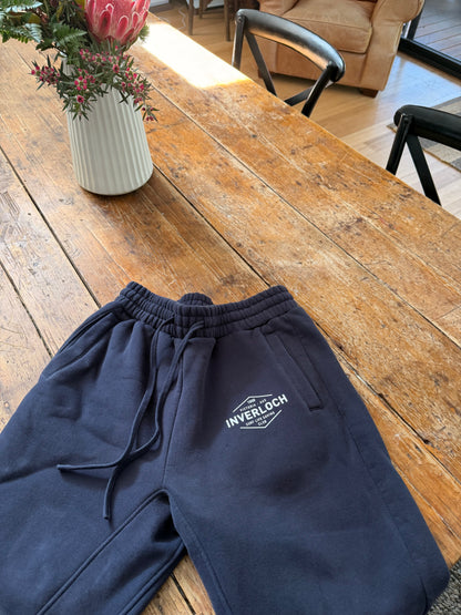 Inverloch Surf Club Adult Unisex Trackpants – Navy BLUE with WHITE Logo -PRE-ORDER ONLINE