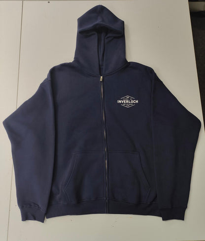 Inverloch Surf Club Adult Unisex Zip Hoodie – Midnight Blue with White Logo PRE-ORDER ONLINE!