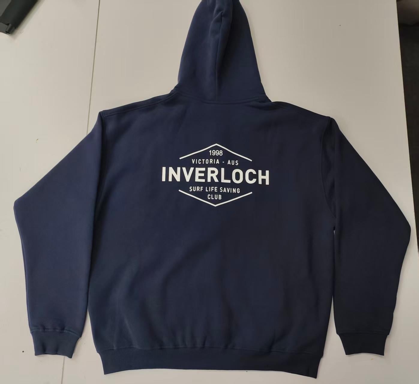 Inverloch Surf Club Adult Unisex Zip Hoodie – Midnight Blue with White Logo PRE-ORDER ONLINE!