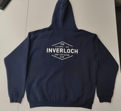 Inverloch Surf Club Adult Unisex Zip Hoodie – Midnight Blue with White Logo PRE-ORDER ONLINE!