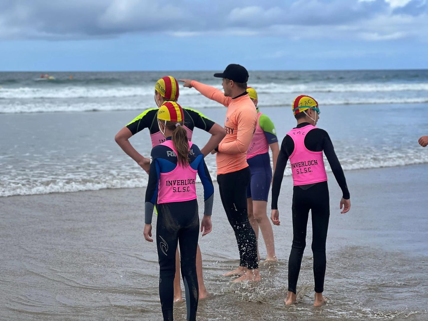 Inverloch Surf Club Nippers Compulsory Pink Rash Vest & Nippers Cap