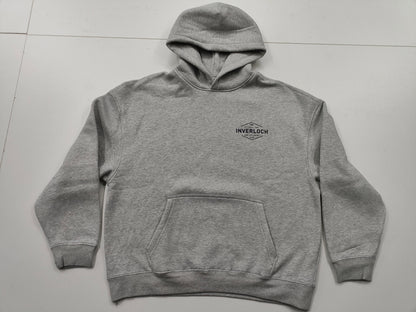 Inverloch Surf Club Adult Unisex Hoodie – Light Sport Grey with Navy or Muted-Red Logo (Lined Hood) PRE-ORDER ONLINE!