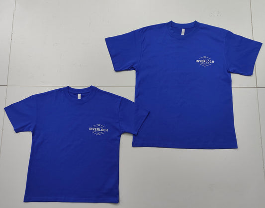 Inverloch Surf Club Adult Unisex T-Shirt  Sapphire Blue with Soft Yellow Logo - PRE-ORDER ONLINE!