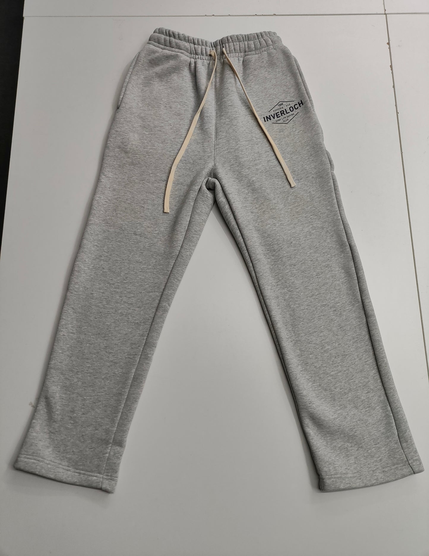 Inverloch Surf Club Adult Unisex Trackpants – Sport Grey with Navy or Muted Red Logo -PRE-ORDER ONLINE